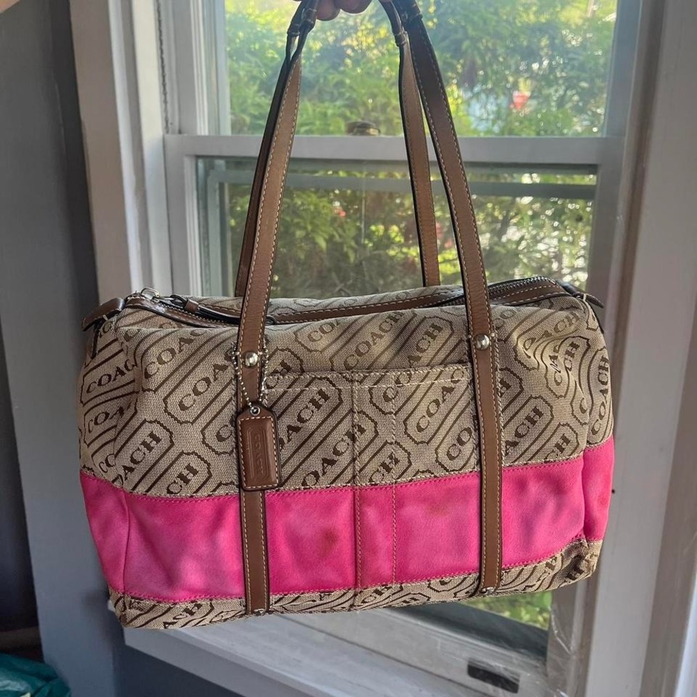 Y2K 2000s Coach Speedy Logo Monogram Satchel Shoulder bag / Handbag